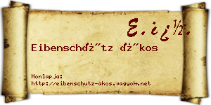 Eibenschütz Ákos névjegykártya